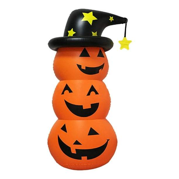 Fiesta de Disfraces de Calabaza Inflable de Halloween Decoración Exterior de Césped para El Hogar