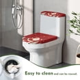 thumbnail image 4 of HELLHERO Santa Claus Music Toilet Lid Seat Cover Set & 2 Piece Toilet Seat Lid Cover & Elastic Edge for Hotel, 4 of 7