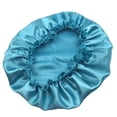 thumbnail image 4 of sweethay Gorros de mujer de alta elasticidad de una sola capa de moda turbantes cubierta de cabeza envolturas de pelo para mujeres que duermen Azul 5Conjunto, 4 of 6