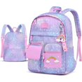 thumbnail image 3 of Gyujnb School Backpack, Backpack for Students Schoolbag Bookbag Casual Daypack for Travel with Bottle Side Pockets Star Large Bags, Backpack for School, 3 of 4