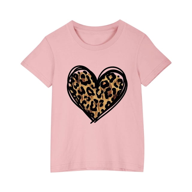 Zpanxa Chemises Filles T-Shirt à Imprimé d'Halloween Col Rond Manches Courtes Haut Mode en Coton 3 Ans