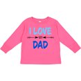 thumbnail image 3 of Inktastic I Love My Dad Fathers Day Boys or Girls Long Sleeve Toddler T-Shirt, 3 of 5