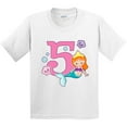 thumbnail image 3 of Inktastic I Am 5 Years Old Birthday with Mermaid Youth T-Shirt, 3 of 5