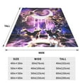 thumbnail image 5 of Cute Umbreon Soft Lightweight Bed Blankets Plush Fuzzy Cozy Blanket Microfiber Throw Blanket for Couch, 5 of 9