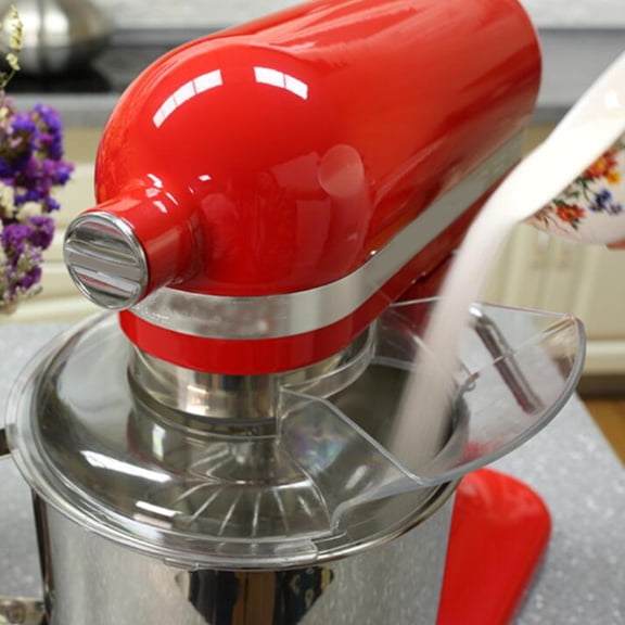 LOLIPPYY Transparent Mixer Splatter Guard and Pouring Shield for Tilt- Stand Blenders, Easy to Clean and