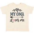 thumbnail image 3 of Inktastic My Oma Loves Me Grandchild Girls Toddler T-Shirt, 3 of 5