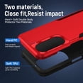 thumbnail image 5 of for Motorola G Stylus 5G 2022 Case, with Screen Protector,[ Grade Drop Tested] Heavy-Duty Tough Rugged Shockproof Protective Case for Motorola Moto G Stylus 5G 2022, Red, 5 of 12