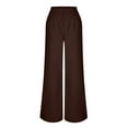 thumbnail image 4 of Work Pants Women Business Casual High Waisted Wide Leg Trousers Dressy Work Outfits, 4 of 6