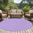 thumbnail image 5 of Violet Purple 6ft Round Rug, Farmhouse Solid Purple Color Modern Art Non-Skid Rubber Backing Large Area Rugs - Living Room Bedroom Home Office, Indoor Floor Mat Carpets Washable Rug, 5 of 9