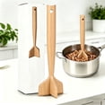 thumbnail image 6 of YAMB Wooden Ground Beef Masher, Heavy Duty Meat Chopper for Ground Beef, Natural Wood Hamburger Masher, Non-Scratch Meat Grinder for Nonstick Cookware, Kitchen Tool for Potato Turkey Sausage, 6 of 6