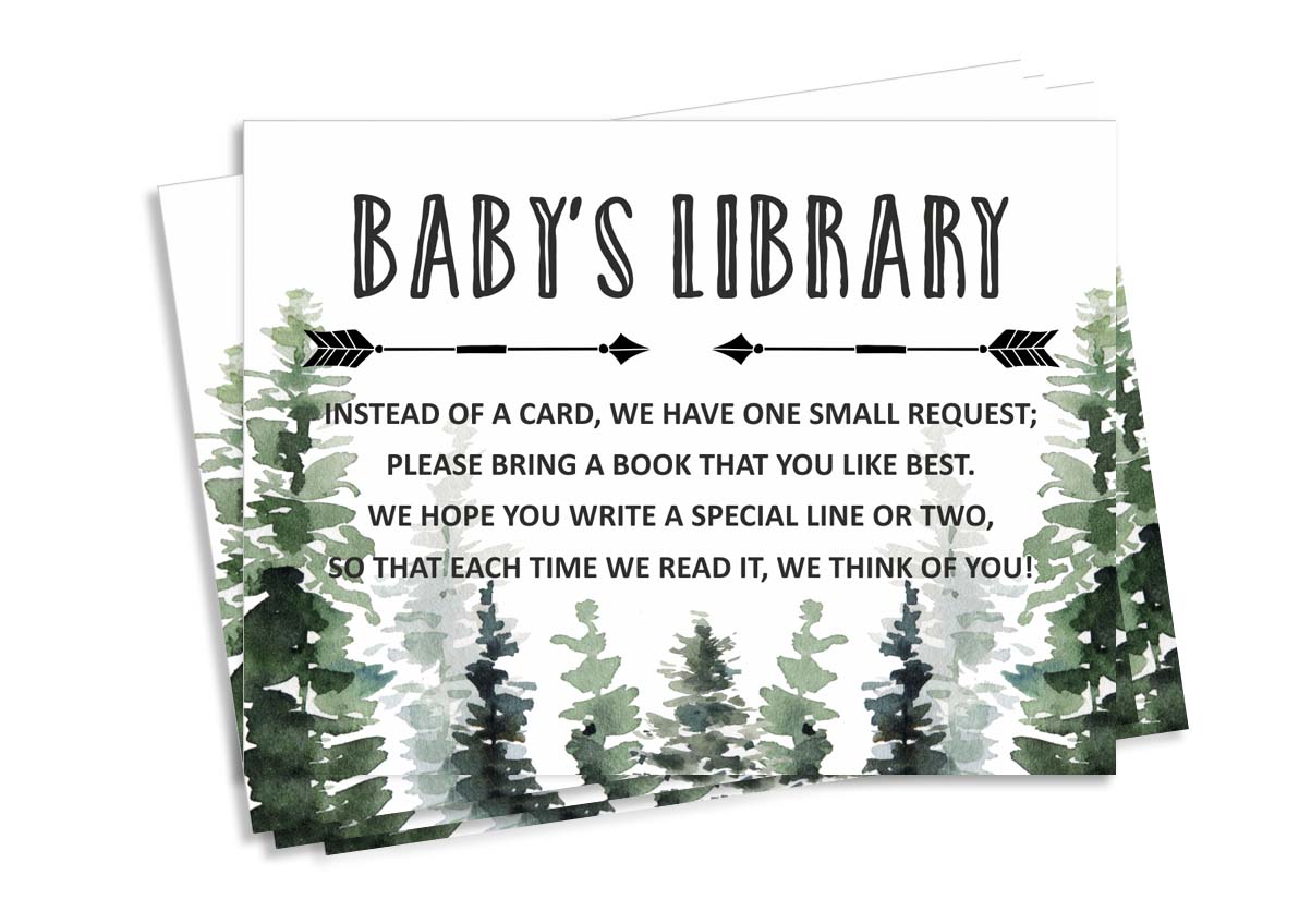 Inkdotpot 30Jungle Animals Greatest Adventure Baby Shower Book Request Cards Bring A Book Instead Of A Card Baby Shower Invitations Inserts Games