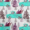 thumbnail image 1 of oneOone Cotton Silk Turquoise Blue Fabric Merry Christmas Craft Projects Decor Fabric Printed By The Yard 42 Inch Wide, 1 of 5