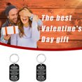 thumbnail image 1 of Fiudx Ofertas Flash Artículos En Oferta Regalo Del Día De San Valentín Collar Con Colgante Letra Llavero Militar Presente, 1 of 2