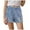 Red, variant on Akiihool Girls Shorts Girl's Hem Elastic Waist Straight Leg Denim Shorts with Pockets (Pink,7-8 Years)