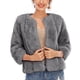 thumbnail image 3 of Puntoco Coat Moda Mujer Chaqueta de Cuello Redondo Corta Versátil y Delgada Chaqueta de Manga Larga Top Liquidación Puntoco Puntoco-1, 3 of 4
