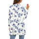 thumbnail image 4 of Cárdigan de mujer de manga 3/4, informal, cómodo, con bolsillos, estampado, blusa, abrigo, 4 of 5
