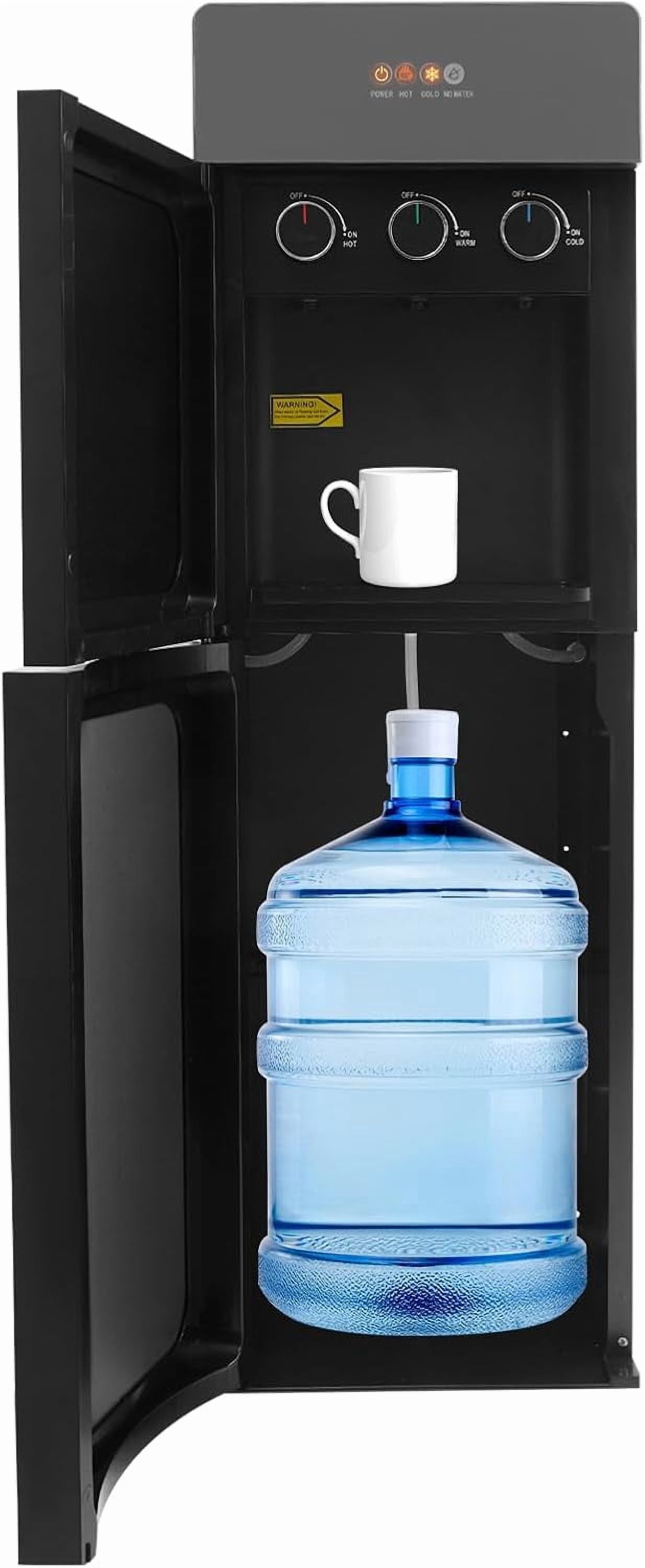 Bottom Loading Water Cooler Dispenser for 5 Gallon Bottle, 3 Temperature Settings Hot Cold & Room Water Perfect for Homes, Kitchens