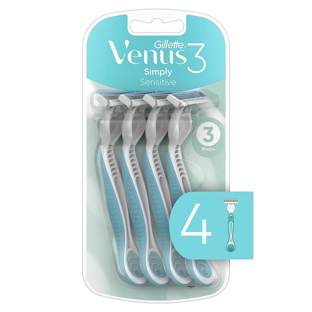 Máquinas de afeitar desechables Venus Simply 3 Sensitive Gillette x4
