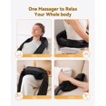 thumbnail image 6 of Shiatsu Neck & Back Massager with Heat — 4D Deep Kneading Massage Pillow for Neck, Shoulders, Back, Legs, 6 of 9