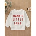 thumbnail image 3 of Bagilaanoe Newborn Baby Boy Girl Valentine's Day Sweatshirt Letter Print Long Sleeve Pullover  6M 12M 18M 24M Infant Loose Tee Tops, 3 of 9