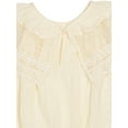 thumbnail image 3 of Modern Moments By Gerber Baby Girl Cotton Romper with Lace Sleeves, Sizes 0/3 Months - 24 Months, 3 of 7