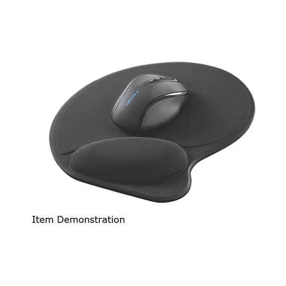 Kensington L57822us Wrist Pillow Mouse Pad, Black