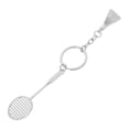 thumbnail image 4 of Miangastore Creative Backpack Chain Hanging Badminton Racket Accessory Creative Metal Badminton Keychain Pendant For Sports Fans Pendant Bat Keychain, 4 of 9