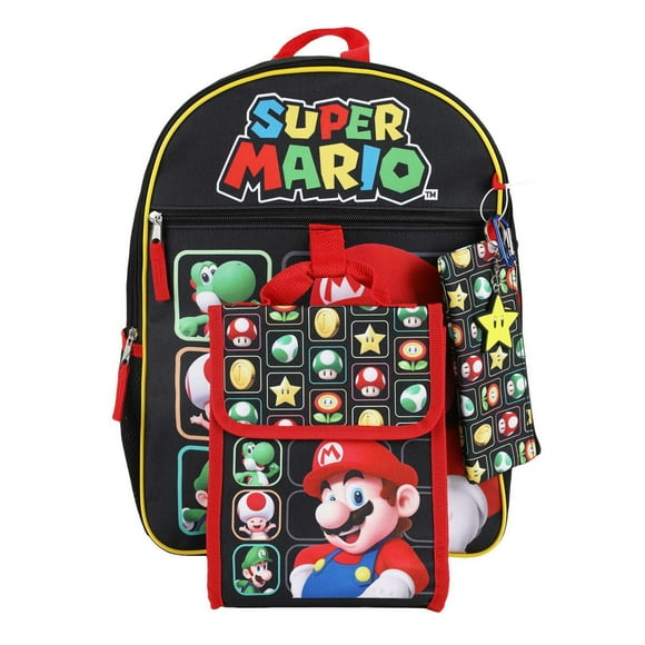 Licensed Mario 5 Pc. Back pack set