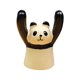 thumbnail image 2 of Adornos de madera con forma de animal para salpicadero | Figuras decorativas de cerdito panda talladas a mano | Decoración realista para coche y hogar | Estantería para escritorio de oficina, 2 of 4