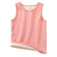 thumbnail image 4 of Mepaouo Boys Girls Striped Fleece Thermal Tank Tops Sleeveless Running Tennis Yoga Shirts(Red,B), 4 of 4