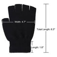 thumbnail image 2 of Guantes de esqueleto unisex Guantes de esqueleto luminosos Guantes sin dedos Mitones de invierno tejidos, 2 of 6