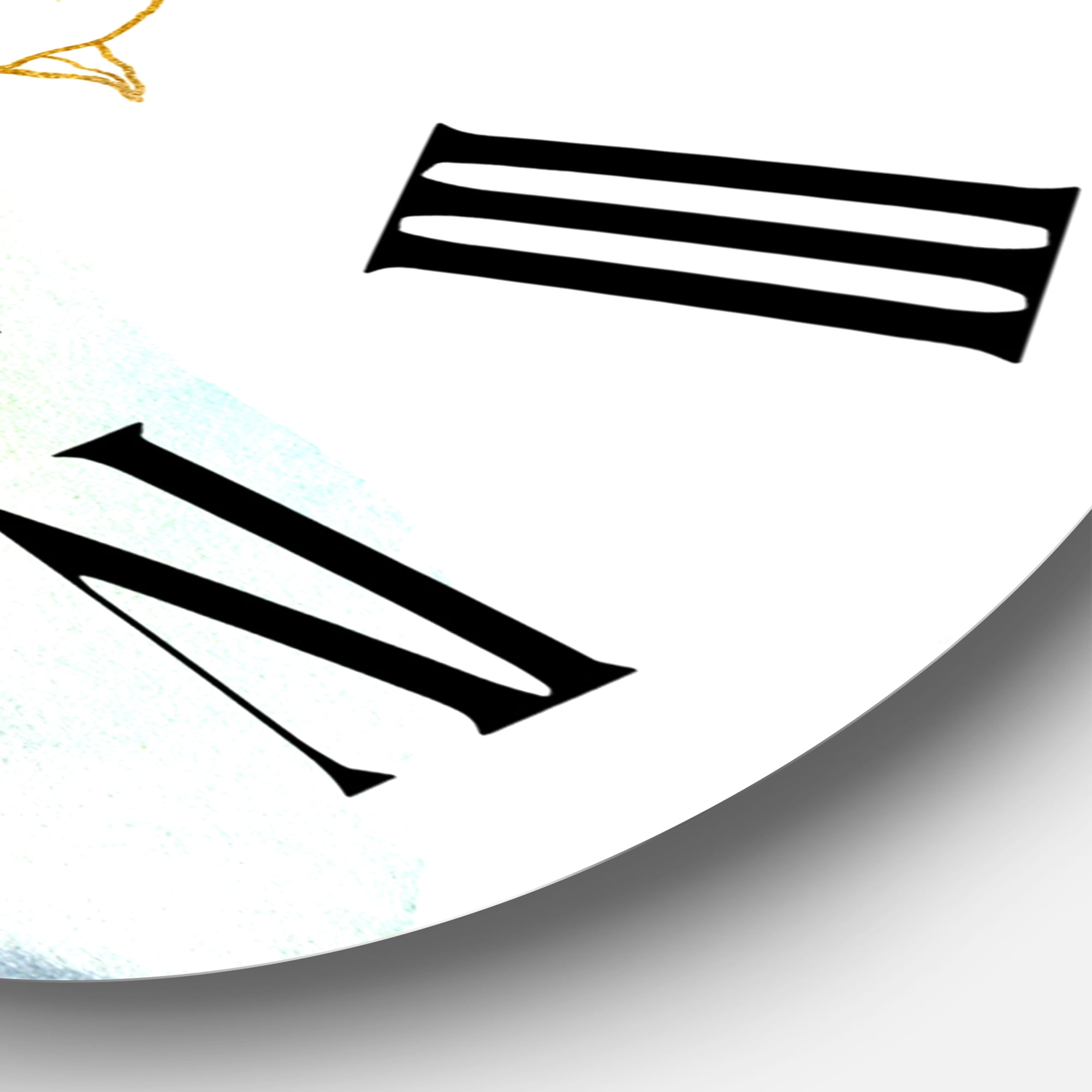 Designart 1 in Quartz Coastal Wall Clock
