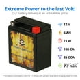thumbnail image 3 of Pirate Battery Ytx7l-bs (7l-bs 12 Volts,6 Ah, 75 Cca) Motorcycle Battery for Suzuki 350cc Dr350se 1997, 3 of 8