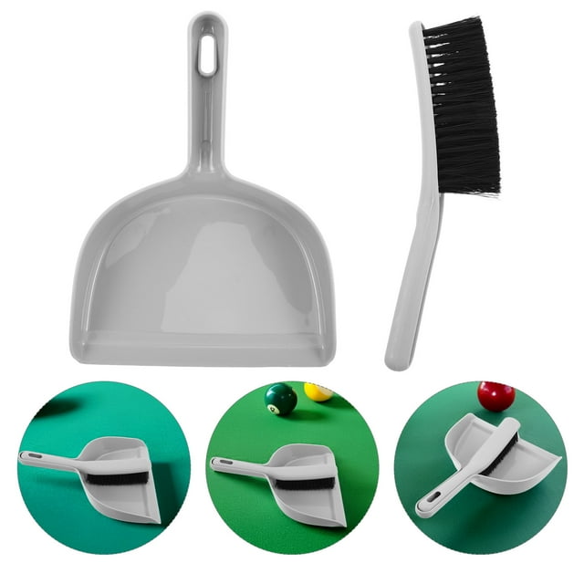 HONMEET Pool Table Cleaning Kit with Small Broom and Dustpan for Snooker and Billiard Table Maintenance
