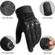 thumbnail image 4 of (Negro L)Guantes de motocicleta Guantes tácticos, guantes con protección dura para los nudillos y pantalla táctil antideslizante de 2 dedos, adecuados para exploración de la selva, trekking, motocicle, 4 of 5