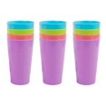 thumbnail image 2 of 11oz Plastic Tumbler Cups Reusable Unbreakable Drinking Cups, Microwave and Dishwasher Safe Cup for Smoothies,Water Drinking Plastic Cups for Adult,12 Pcs,Colorful, by Tutuviw, 2 of 7