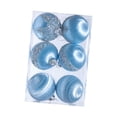 thumbnail image 4 of 6 Piezas Adornos Navideños Strade Fareast Limited Bolas Irrompibles Azul Claro 8cm, 4 of 8