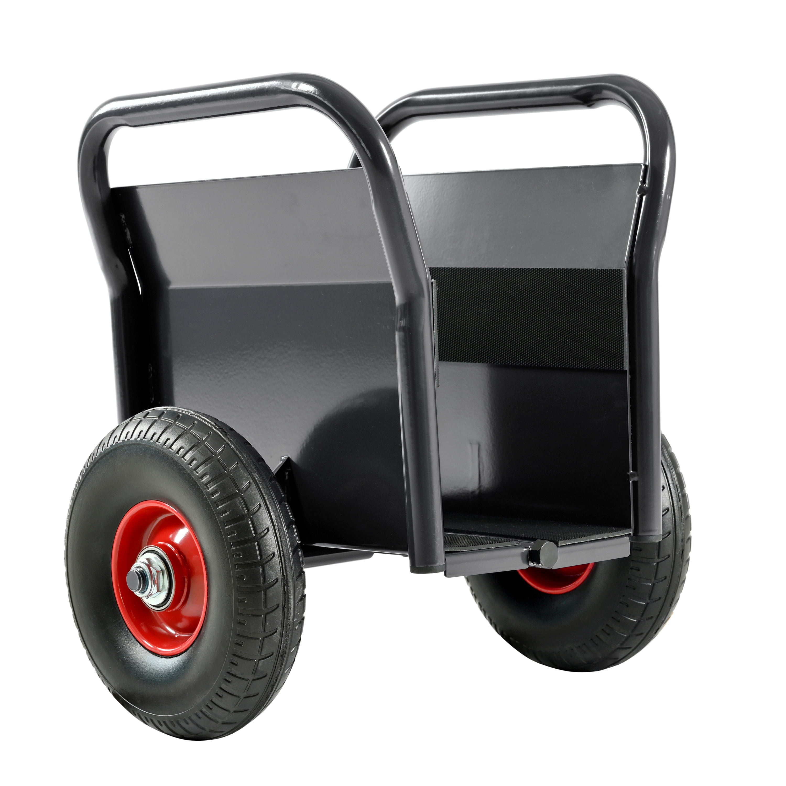 Olurrisa Heavy Duty Panel Dolly, Slab Dolly, Two Nice Handles, 10" Solid Rubber Tires, Super Weight 1000 LBS, All-Terrain Movement for Heavy Drywall Sheet & Door Material (Black)