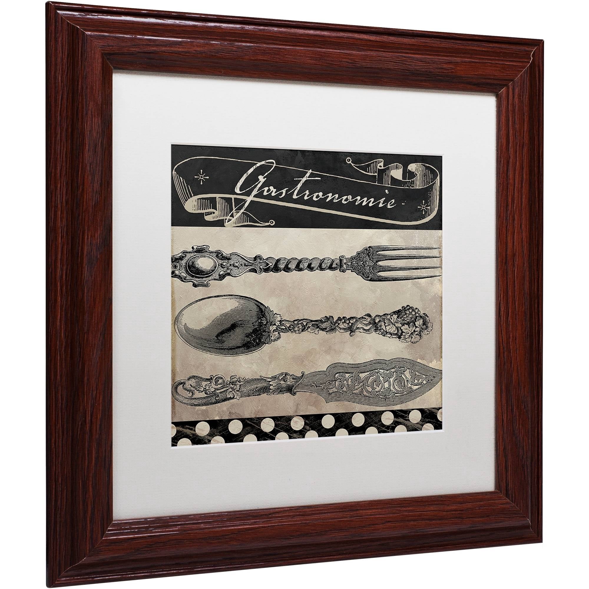 Trademark Fine Art "Bistro Parisienne II" Canvas Art by Color Bakery White Matte, Wood Frame