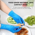 thumbnail image 7 of FIEWESEY Disposable Gloves,Powder-Free - For Food Handling,First Aid, Cleaning,Gardening,Crafting - Exam Gloves, 100 Gloves Per Box - (Nitralon,Blue-M), 7 of 7
