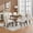 6PCS-Beige, variant on Modern Upholstered Dining Chairs Set of 6 - Button-Tufted Linen Fabric, High Back Parsons Kitchen Side Chairs, Padded Seat, Sturdy Wood Legs & Adjustable Foot Caps, for Dining Room, Restaurant, Cafe