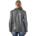 thumbnail image 7 of REED® Women's Classic Leather Jacket (Large, Black), 7 of 7