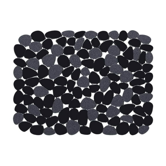 openpig Pebble Sink Mats for Stainless Steel Sink, PVC Sink Saddle Protectors Kitchen Sink Mat for Porcelain Sink, Dishes and Glassware (Black,2 Pack), 40 * 30cm