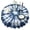 Blue White Tie, variant on Rainbow Tie Dye Swirl Pattern Round Tablecloth 60"x60",Wrinkle Wipeable Table Cloth for Kitchen Dining Room Picnic Patio Party