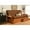 Barbados/Brown, variant on Kodiak KFPHDAWSBLKLF5MD4 Phoenix Antique White Futon Frame with Suede Black Mattress & Storage Drawers - Full Size