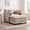 Khaki, variant on BSHTI 40'' Wide Modern Accent Chair & Single Sofa Lounge for Living Room, Chenille Oversized Armchair with Ottoman, Khaki