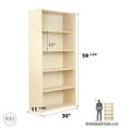thumbnail image 6 of RRI Goods 5 Shelf Bookcase, Wooden Bookshelf & Storage Organizer, 6 of 9