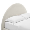 thumbnail image 6 of Resort Arched Round King Platform Bed in Heathered Weave Ivory, 6 of 9