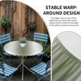 thumbnail image 4 of Sage Green White Ombre Round Fitted Tablecloth with Elastic Edge, Waterproof Table Cloth Table Cover for 45"-54" Tables, Abstract Art Modern Green Gradient Tablecloths for Dining Picnic Outdoor, 4 of 9