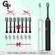 thumbnail image 5 of Cepillo de dientes eléctrico GeZhou, cepillo de dientes sónico, recargable, IPX7, resistente al agua, 18 modos, cepillo de dientes de viaje con 8 cabezales para niños, 5 of 5